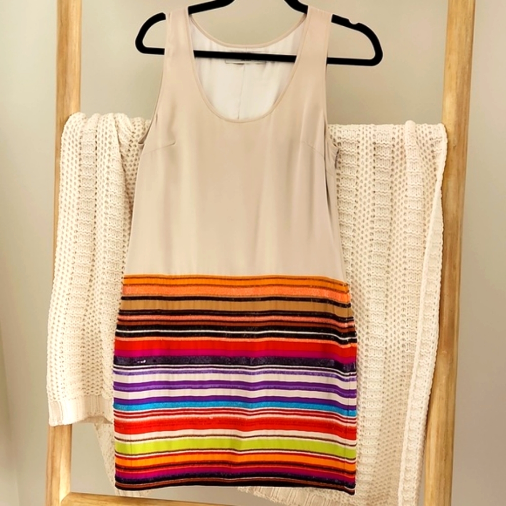 Trina Turk Silk Sleeveless Shift Dress Size  Small